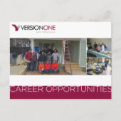 VersionOne採用カード ポストカード (正面)