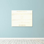 Verso Indexed Atlasのタイトルページ キャンバスプリント (インサイチュ (ウッドフロア))