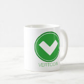 Vertcoinのクラシックのマグ コーヒーマグカップ (正面右)
