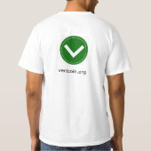 Vertcoinの基本的なTシャツ Tシャツ (裏面)
