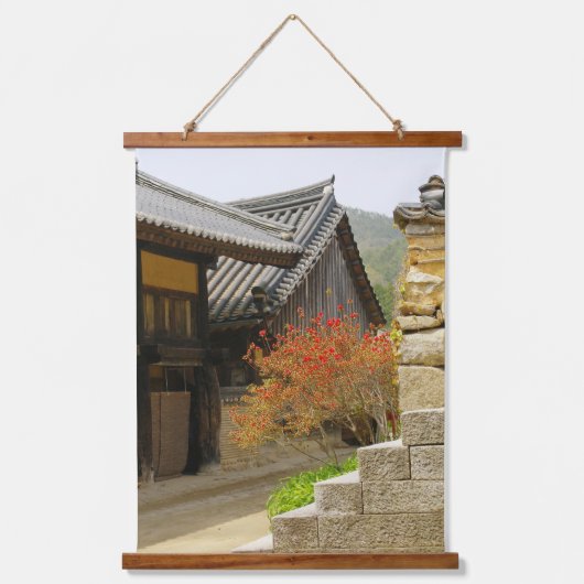 Vertica韓国の写真でデザイン 吊り下げ型タペストリー (正面)