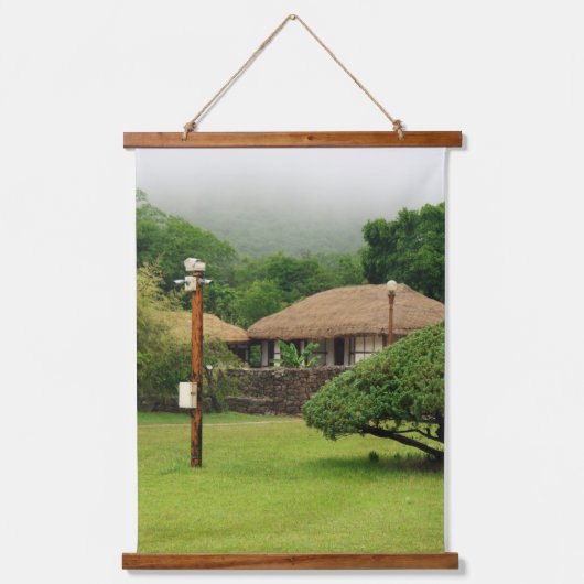 Vertica韓国の写真でデザイン 吊り下げ型タペストリー (正面)