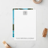 Vertical 5x7 Business Photo Logo Note Card ノートカード (正面/裏面インサイチュ)