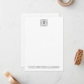 Vertical 5x7 Logo Branded Note Card ノートカード (正面/裏面インサイチュ)