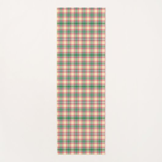 Vertical and horizontal plaid fabric samples  ヨガマット (正面)