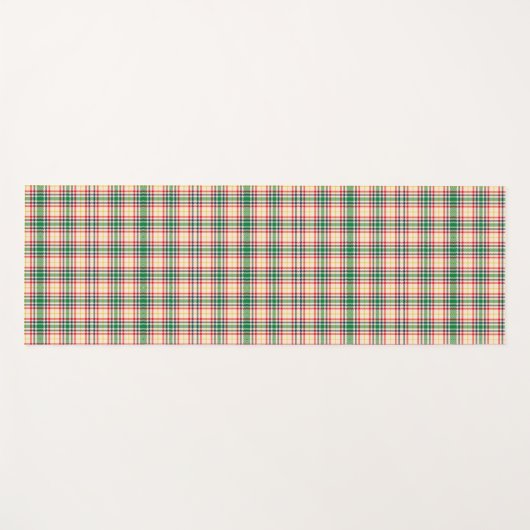 Vertical and horizontal plaid fabric samples  ヨガマット (正面(横))