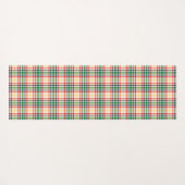Vertical and horizontal plaid patterns on white  ヨガマット (裏面(横))