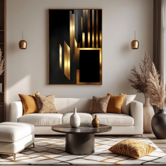 Vertical Art Deco Elegance ポスター