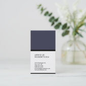 Vertical Blue Whiteトレンディーコンサルタントマネージャ 名刺 (スタンド正面)