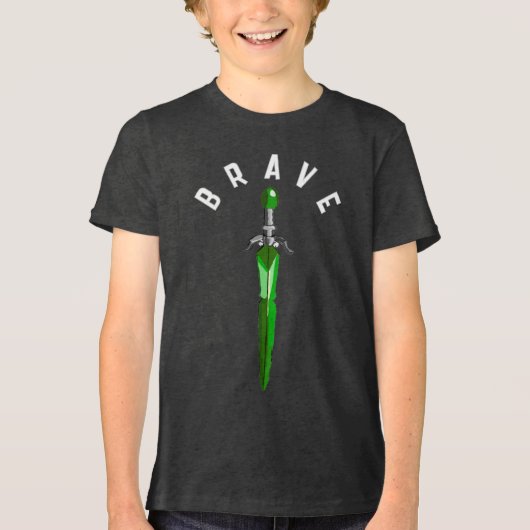 Vertical Brave Fantasy Sword Kids トライブレンドTシャツ (正面)