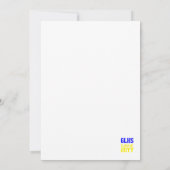 Vertical Class of 2024 Graduate Photo Keepsake サンキューカード (裏面)