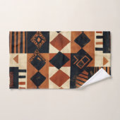 Vertical design with African elements バスタオルセット (ハンドタオル)