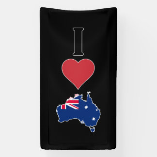 Vertical I Love Australia / IハートAustralia 横断幕
