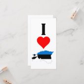 Vertical I Love Estonia / Iハートエストニア カード (正面/裏面インサイチュ)