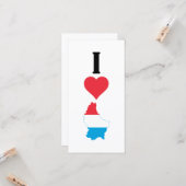 Vertical I Love Luxembourg / Iハートルクセンブルク カード (正面/裏面インサイチュ)