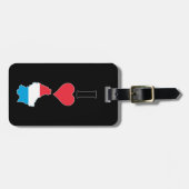 Vertical I Love Luxembourg / Iハートルクセンブルク ラゲッジタグ (正面横)