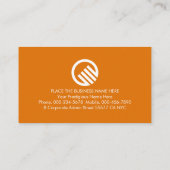 Vertical Marmalade Orange Line Product 名刺 (裏面)