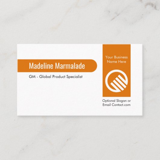 Vertical Marmalade Orange Line Product 名刺 (正面)