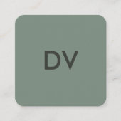 Vertical Minimal Modern QR Code | Professional  スクエア名刺 (正面)