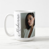 Vertical Moment with Name コーヒーマグカップ (左)