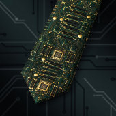 Vertical Motherboard Pattern ネクタイ