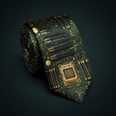 Vertical Motherboard Pattern ネクタイ