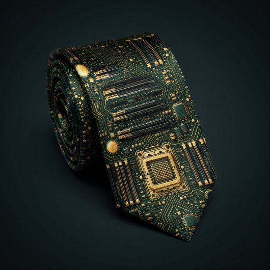 Vertical Motherboard Pattern ネクタイ