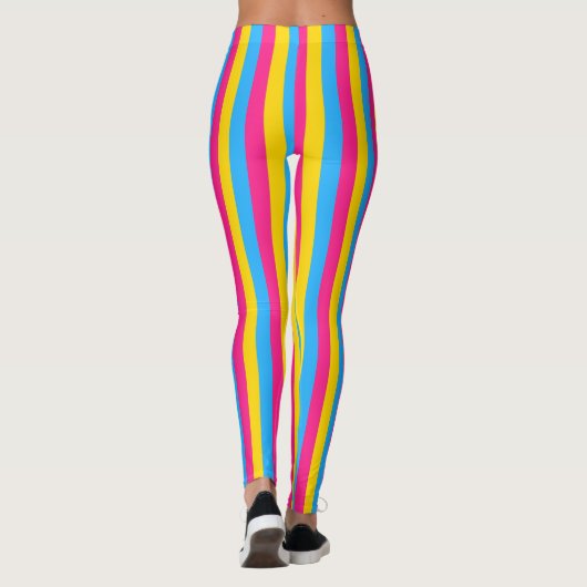 Vertical Pansexual Pride Flag レギンス (裏面)