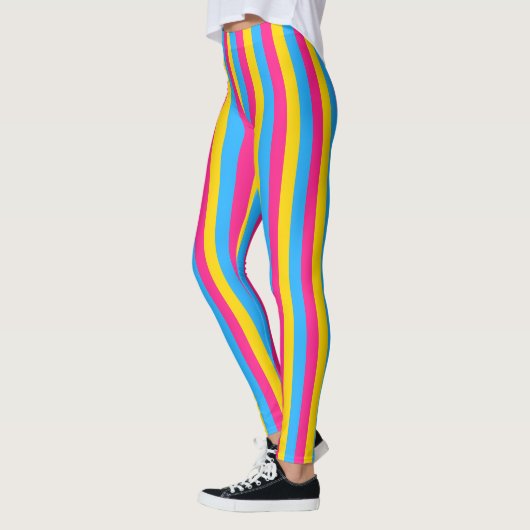 Vertical Pansexual Pride Flag レギンス (左)