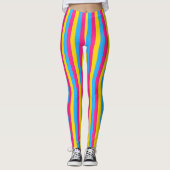 Vertical Pansexual Pride Flag レギンス (正面)