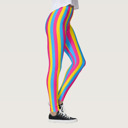 Vertical Pansexual Pride Flag レギンス (右)