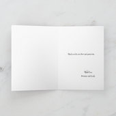 Vertical Photo Collage 素朴's 結婚 Thank You カード (内部)