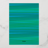 Vertical Photo - Merry Christmas - Joy to World 箔シーズンカード (裏面)