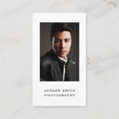 Vertical Photographer Social Mediaヘッドショット写真 名刺 (正面)