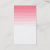 Vertical Pink Whiteトレンディー・マネージャ・コンサルタント 名刺 (裏面)