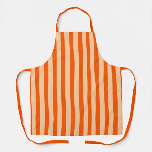 Vertical Retro Stripes エプロン (正面)