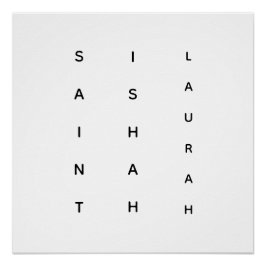 VERTICAL #SAINTISHAHLAURAH ポスター