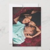 Vertical Save the date card with Back photo (裏面)