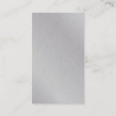 Vertical Silver Grayトレンディー・マネージャ・コンサルタント 名刺 (裏面)