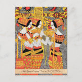 Vertical Song東洋エジプト人女性ガールズ ポストカード (正面)