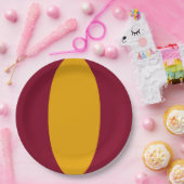 Vertical Stripe Custom Party Plate ペーパープレート (パーティー)