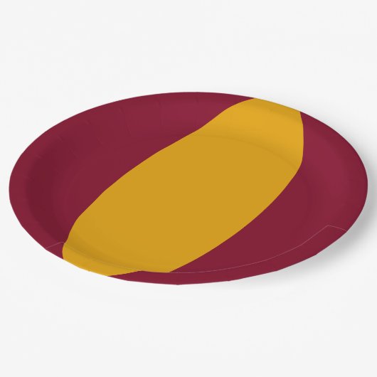 Vertical Stripe Custom Party Plate ペーパープレート (アングル)