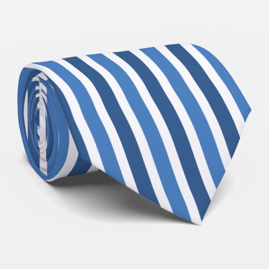 Vertical Stripes Tie, Blue ネクタイ (ロール)