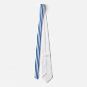 Vertical Stripes Tie, Blue ネクタイ (裏面)