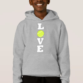 Vertical Tennis LOVEテニス選手またはコーチ少年