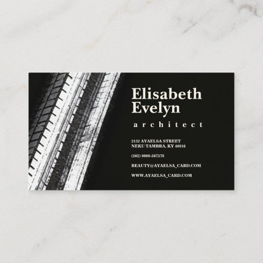 Vertical Trails in Monochrome 名刺 (裏面)
