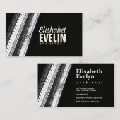 Vertical Trails in Monochrome 名刺 (正面/裏面)