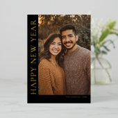 Vertical Type New Year Photo 箔シーズンカード (立ち正面)
