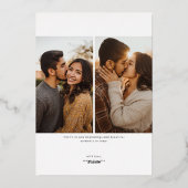 Vertical Type New Year Photo 箔シーズンカード (裏面)