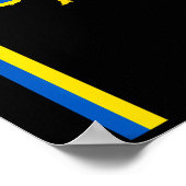 Vertical Ukrainian Flag  ポスター (角)